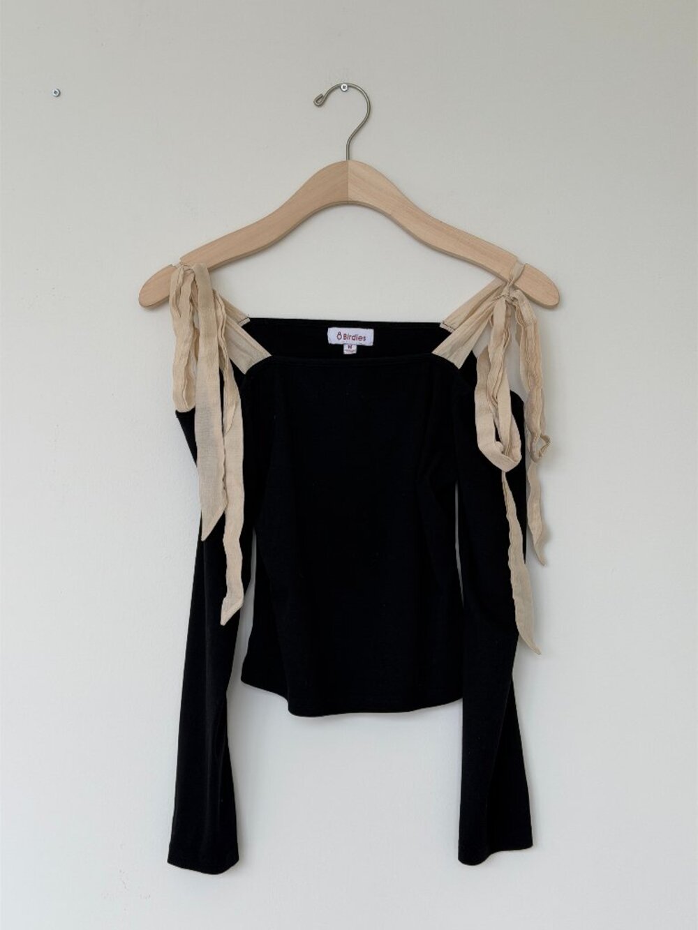 VRG GRL Take You Away Tie Top - Black - Size M